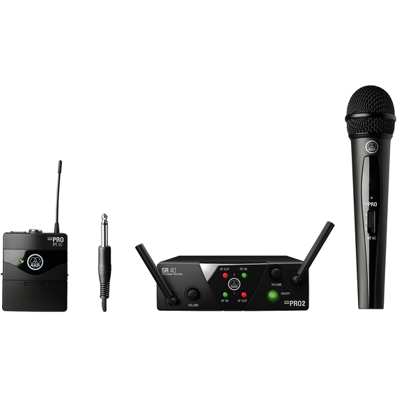 AKG WMS40 Mini Dual Vocal Instrumental Set vezetéknélküli kézi mikrofon/hangszeres szett