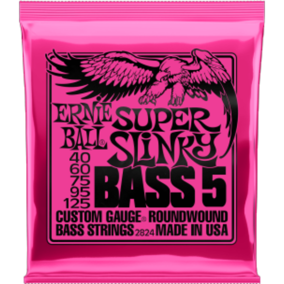 Ernie Ball 2824 Nickel Wound Super Slinky 5 String Bass 40-125 basszus gitárhúr